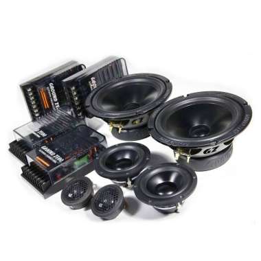Ground Zero GZRC 165.3SQ Radioactive Series 3-Way 6.5 inch Component Split Speaker hitam