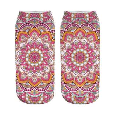 Toko Alat Fitnes Mandala Yoga Sock Kaos Kaki - Baby Pink