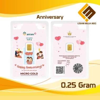 LOGAM MULIA MICRO GOLD ANTAM HARTADINATA 0.1 GRAM 0.1GR ANNIVERSARY 2