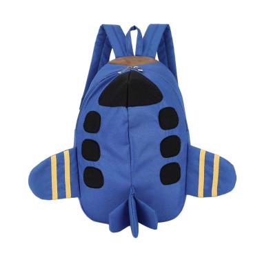 Lansdeal Plane Pattern Animals Kids Backpack - Blue
