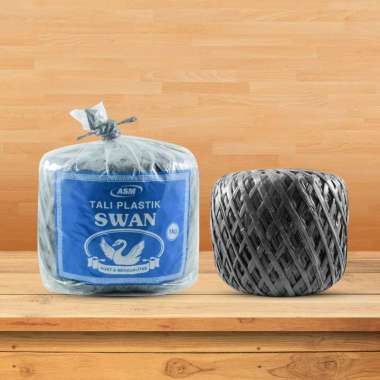 Swan Tali Hitam (SB) 1 KG / Tali Rafia Plastik / Tali Rafia Kiloan