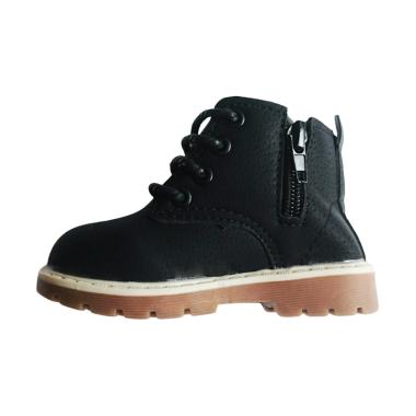 Sport Tali Kets Ankle Boots Sepatu Anak - Black