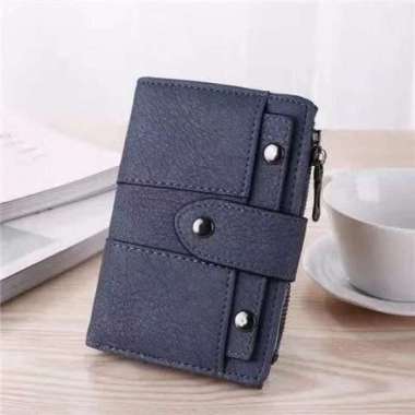 DOMPET WANITA PINKA MA133 IMPORT LIPAT KOREA FASHION BARU BATAM PREMIUM ORI QC028 WA031P3 Navy
