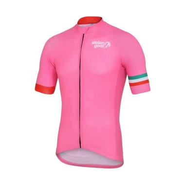 Stolen Goat Limited Edition Giro 100 Year Special Cycling Jersey Pakaian Sepeda Pria - Pink