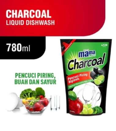 Mama Lime Charcoal 780 Ml - Mama Lemon Japanese Charcoal & Nipis Zest