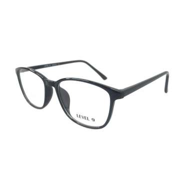 LEVEL 9 - TR9123 PAKET LENGKAP Kacamata Unisex Frame+Lensa Minus Black