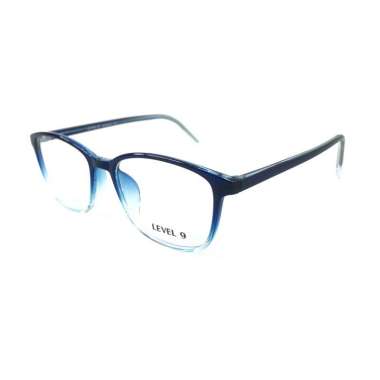 LEVEL 9 - 9123 PAKET LENGKAP Kacamata Wanita Frame+Lensa Minus Black Blue