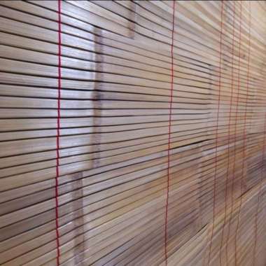 KERAI BAMBU PUTIH LEBAR 1 METER x TINGGI 2 METER / TIRAI / KREY / WIDEK / KEREI BAMBU / TIRAI BAMBU 