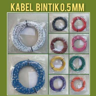 OEM Kabel Bintik 0,5 Untuk Kelistrikan Mobil Dan Sepeda - Kabel Listrik Putih