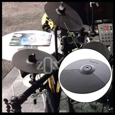 Pad Cymbal Drum Drums Elektrik Electric Dual Trigger Roland CY-5 10 Inch