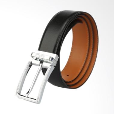Eagle Leather Hook Belt Ikat Pinggang Pria - Black [EG 079 B]