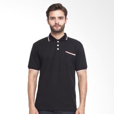 CBR Six Wangky Polo Shirt Pria - Hitam [FFC 269]
