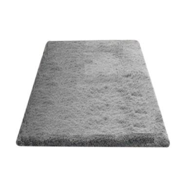Rasfur Besar Karpet Bulu - Abu abu [200 x 150 x 3 cm]