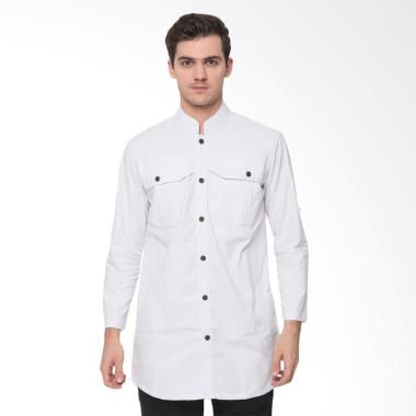 Zayidan Nabhan Baju Muslim Gamis Pria - Putih