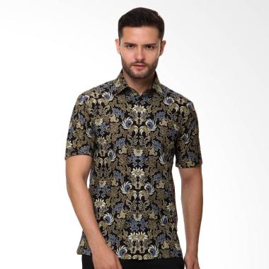 Alisan Kemeja Batik Pria - Biru