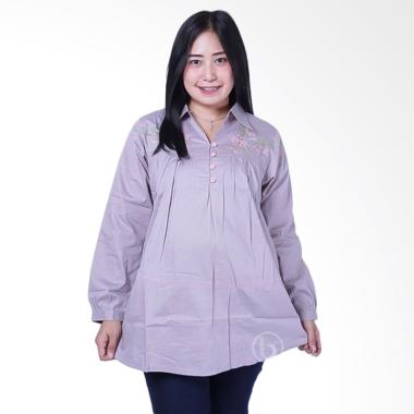 Mama Hamil BLJ 426 Muslim Kelly Baju Atasan Ibu Hamil - Abu
