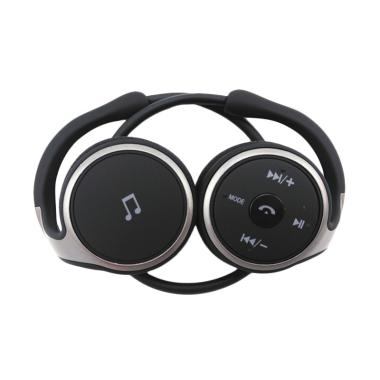 Suicen AX-698 Bluetooth Earphone Headset dengan Micro SD Slot - Black