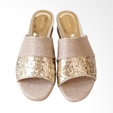 Red Wine RW101 Sandal Pesta Wanita - Gold