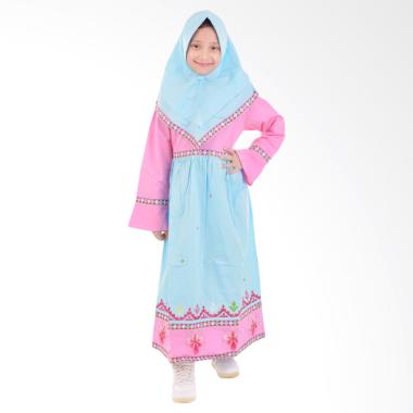 Jesca and Paul Isabel 223 Gamis Baju Muslim Anak - Blue