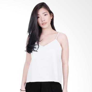 Macadamia House A6599 MH Basic Tank Top Atasan Wanita - White