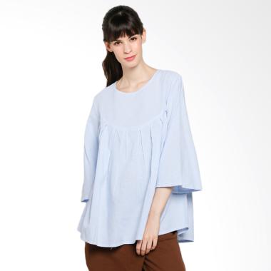 Rodeo 218.0328.BLU Blouse Shirt Polos Atasan Wanita - Blue