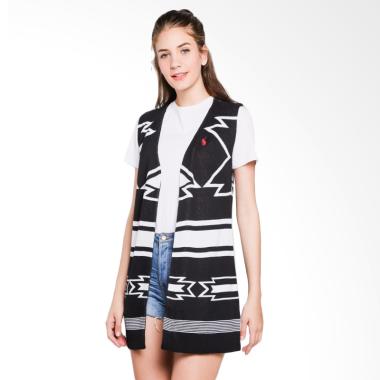POLO RALPH LAUREN Cardigan Wanita - Black White - Y87107EM7K8 -
