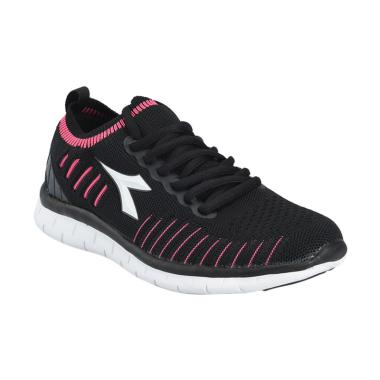 Diadora Women Running Homero Sepatu ... Black Pink [DIARU80416BF]