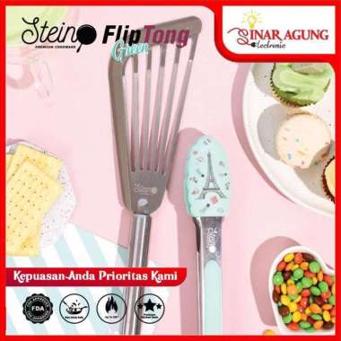 STEIN COOKWARE FLIPTONG - FLIPPER AND TONG - ORIGINAL  HIJAU