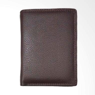 Dompet Berdiri Luar Dalam Full Kulit Asli Wallet - Coklat