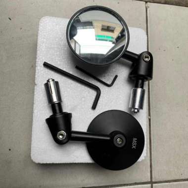SPION JALU UJUNG STANG BAR END BULAT MOTOR MATIC NAKED RETRO CUSTOM