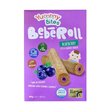 Yummy Bites Bebe Roll Makanan Bayi - Blueberry