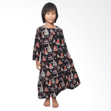 Mukena Dinda Malika Tend Gamis Anak - Black