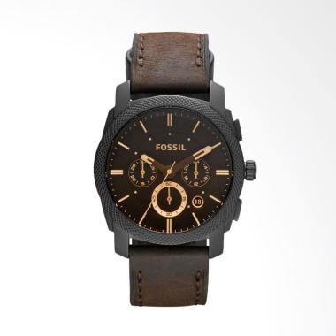 Fossil Machine Mid Chronograph Jam Tangan Pria - Brown Black [FS4656] Brown Black