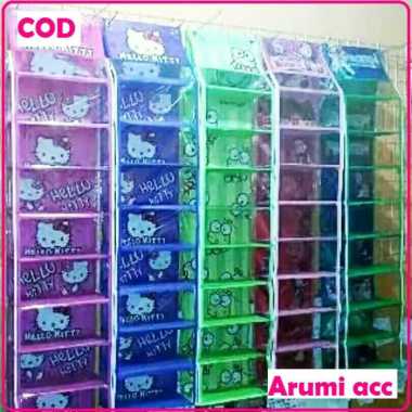 Rak sepatu karakter 9 susun hello kitty