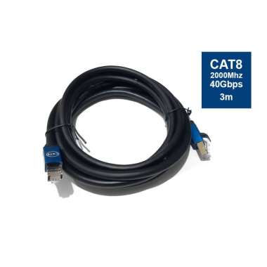 Kabel Round Cat 8 Patch Cord 3 Meter Ethernet UTP Cable Cat8 3M
