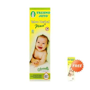 GERCEP - Tresno Joyo Herbal Plus Citronella Minyak Telon [100 mL] + Free Minyak Telon [30 mL]