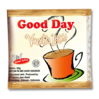 Promo Harga Good Day Instant Coffee 3 in 1 Vanilla Latte per 10 sachet 20 gr - Blibli