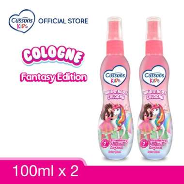 Cussons Kids Hair & Body Cologne Unicorn Strawberry Smoothie [100ml/Twinpack]