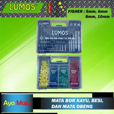 Mata Bor Set Plus Fischer Mata Bor Kayu Besi Beton Dan Mata Obeng