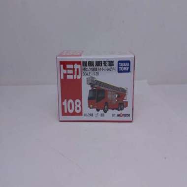 Tomica No 108 HINO AERIAL LADDER FIRE TRUCK Tomica Takara Tomy