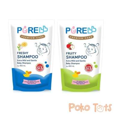 harga Pure Baby Shampoo Fruity Refill 450ml PureBB Shampo Bayi dan Anak Blibli.com