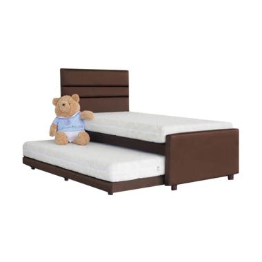 Elephant 4in1 Ultimate Set Springbed [khusus jabodetabek] 120 x 200 White Brown JABODETABEK