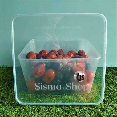 Thinwall Square 1500 ml / Thinwall Kotak 1500 ml - 25 pcs