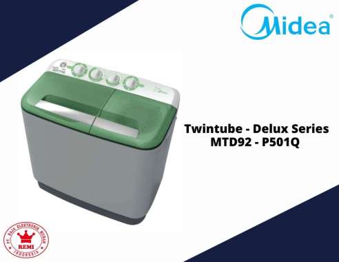 MIDEA MTD92-P501Q MESIN CUCI 2 TABUNG 8 KG