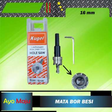 Hole Saw Besi 16mm / HoleSaw Besi 16mm / Mata Bor Besi 16mm KUGEL