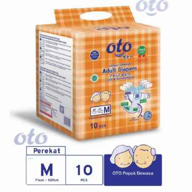 Promo Harga OTO Adult Diapers M10 10 pcs - Blibli