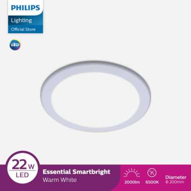 PHILIPS DN027B LED20/WW D200 RD Downlight LED Bohlam Lampu - Kuning Putih