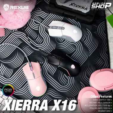 Rexus Xierra X16 RGB - Gaming Mouse White