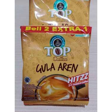 TOP COFFEE GULA AREN (1 RENTENG ISI 15 SACHET) - KOPI GULA AREN WINGS FOOD