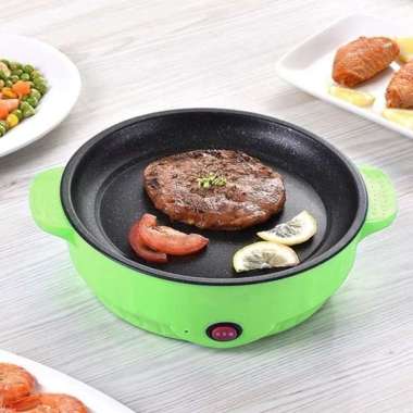 Korean Pan Fried 22cm Multifungsi Panci BBQ Grill Electric Baking ORI 100% Multicolor